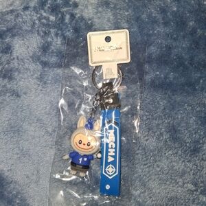 Blue Keychain With Strap